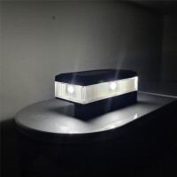 Solar Kappe LED Zaunpfostenleuchte "ULI" für 60 x 40 mm Pfosten 8 Stück