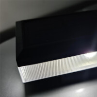 Solar Kappe LED Zaunpfostenleuchte "ULI" für 60 x 40 mm Pfosten 8 Stück
