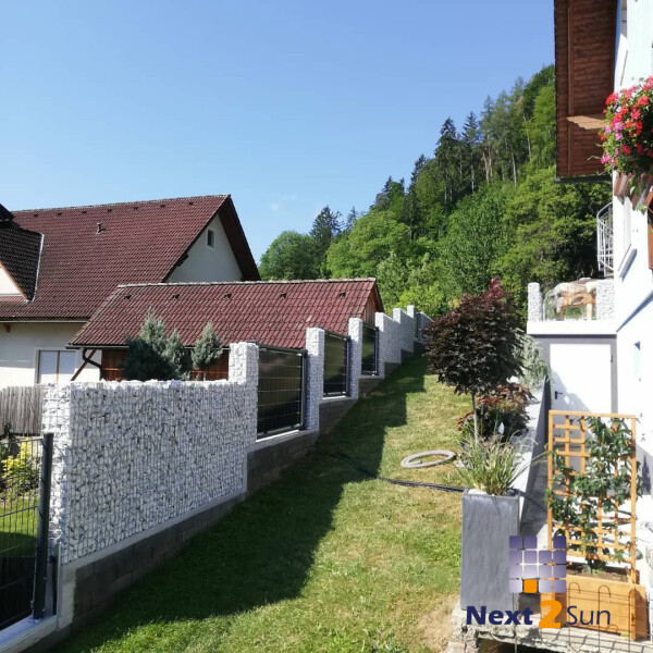 Solarzaun zum Einbetonieren (L x H) 12,76 m x 1,50 m in Anthrazit RAL 7016