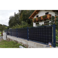 Solarzaun zum Einbetonieren (L x H) 12,76 m x 1,50 m in Anthrazit RAL 7016