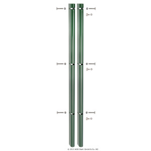 U Zaunanschlussleiste 1030 mm Anthrazit RAL 7016