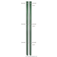 U Zaunanschlussleiste 1030 mm Anthrazit RAL 7016