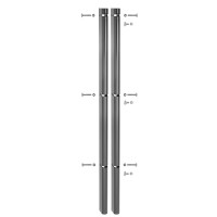 U Zaunanschlussleiste 1030 mm Anthrazit RAL 7016