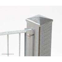 U Zaunanschlussleiste 0830 mm Anthrazit RAL 7016