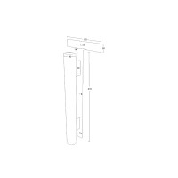 WMT Eindrehhalterung Standard für Sonnenschirm Moosgrün RAL 6005
