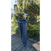 WMT Eindrehhalterung Standard für Müllbeutel Verzinkt RAL 9006