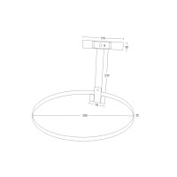 WMT Eindrehhalterung Standard für Müllbeutel Verzinkt RAL 9006