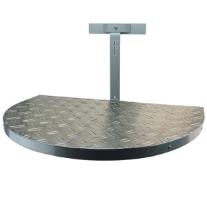 WMT Eindrehhalterung Standard für Schlauchhalter Verzinkt RAL 9006