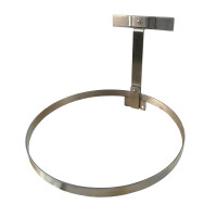 WMT Eindrehhalterung Standard für Schlauchhalter Verzinkt RAL 9006