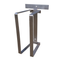 WMT Eindrehhalterung Standard für Schlauchhalter Verzinkt RAL 9006