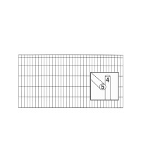 Stabgitterzaun Design MICHL (H x L) 0800 mm x 2 m in Anthrazit