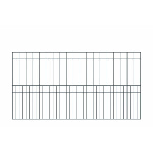 Doppelstabzaun Design MILO ( H x L ) 1000 mm x 20 m in Anthrazit