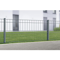 Doppelstabzaun Design MILO ( H x L ) 1000 mm x 20 m in Anthrazit