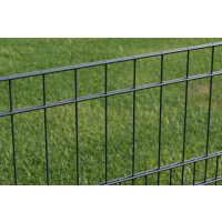 Doppelstabzaun Design MILO ( H x L ) 1000 mm x 20 m in Anthrazit