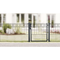 Schmuckzaun Design TURIN (H x L) 0800 mm x 2 m in Anthrazit