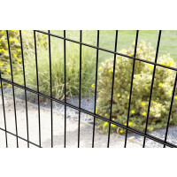 Stabgitterzaun Design BLACKY (H x L) 1000 mm x 10 m in Tiefschwarz