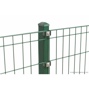 Stabgitterzaun Design MICHL (H x L) 1000 mm x 4 m in Moosgrün