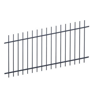 Steigungszaun Design BASEL (H x L) 1500 mm x 4 m in Metall-feinstruktur