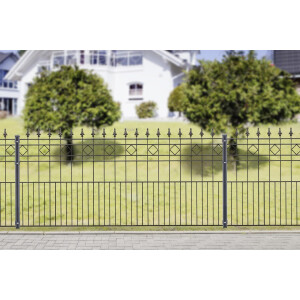 Schmuckzaun Design RIMINI (H x L) 0900 mm x 12 m in anthrazitgrau