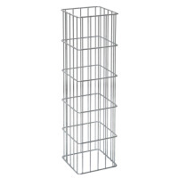 Gabionensäule Rubin Q 270 x 270 mm Höhe 1400 mm feuerverzinkt und pulverbeschichtet RAL7016 Füllvolumen 0,18 t