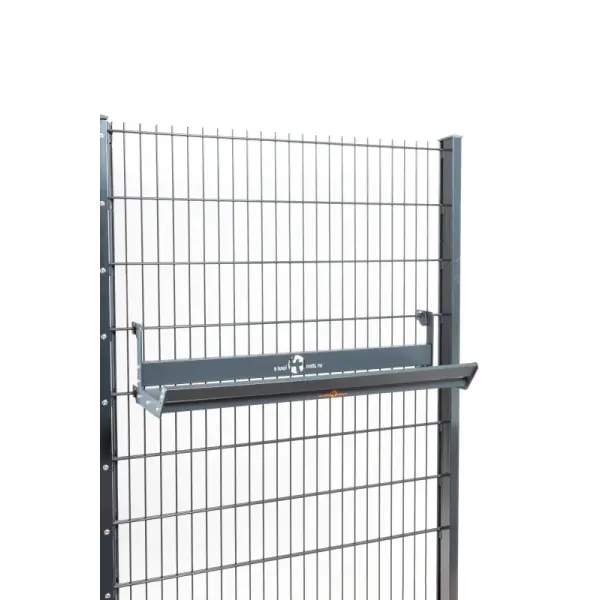 Outdoor-Regal Stabgitterzaun Steingrau RAL 7030