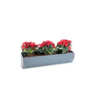 Outdoor-Regal Stabgitterzaun Steingrau RAL 7030