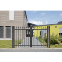 Flügeltor Design ZERMATT+ 2-flüglig ( H x B ) 1200 x 2075 mm Eisenglimmer