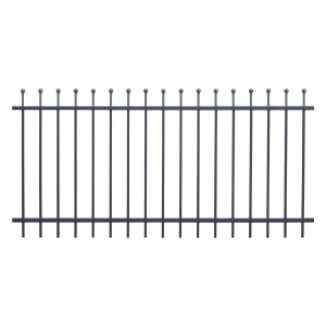 Schmuckzaun Design Davos ( H x L ) 1200 mm x 12 m Eisenglimmer