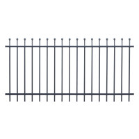 Schmuckzaun Design Davos ( H x L ) 1200 mm x 12 m Eisenglimmer