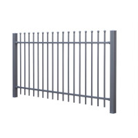 Schmuckzaun Design Davos ( H x L ) 1200 mm x 12 m Eisenglimmer