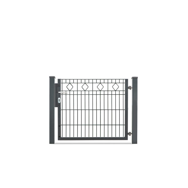 Flügeltor BARCELONA - VARIO Residenz - 1-flüglig ( H x B ) 830 x 1020 mm Anthrazitgrau