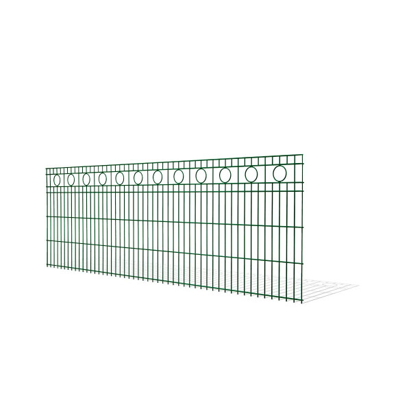 Schmuckzaun Design Rom (H x B ) 830 mm x 30 m Moosgrün