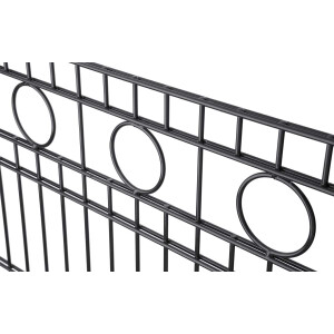 Schmuckzaun Design Rom (H x B ) 830 mm x 30 m Moosgrün