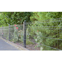 Schmuckzaun Design Rom (H x B ) 830 mm x 30 m Moosgrün