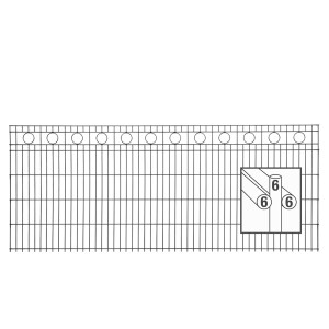 Schmuckzaun Design Rom (H x B ) 1030 mm x 30 m Anthrazit