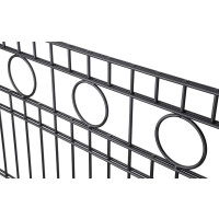 Schmuckzaun Design Rom (H x B ) 1030 mm x 30 m Anthrazit