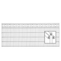 Schmuckzaun Design Rom (H x B ) 1030 mm x 30 m Anthrazit