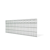 Schmuckzaun Design Rom (H x B ) 830 mm x 40 m Anthrazit