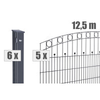 Schmuckzaun Residenz WIEN ( H x L ) 830 mm x 12,5 m Anthrazitgrau