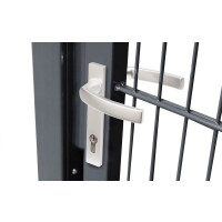 Flügeltor Max und Moritz - Vario Plus S - 1-flüglig 1200 x 1340 mm Zink