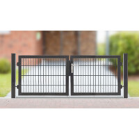 Flügeltor Max und Moritz - Vario Plus S - 2-flüglig ( H x B ) 800 x 2140 mm Moosgrün
