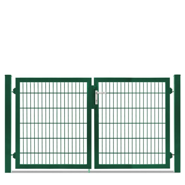 Flügeltor Max und Moritz - Vario Plus S - 2-flüglig ( H x B ) 1200 x 2140 mm Moosgrün