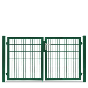 Flügeltor Max und Moritz - Vario Plus S - 2-flüglig ( H x B ) 1200 x 2140 mm Moosgrün