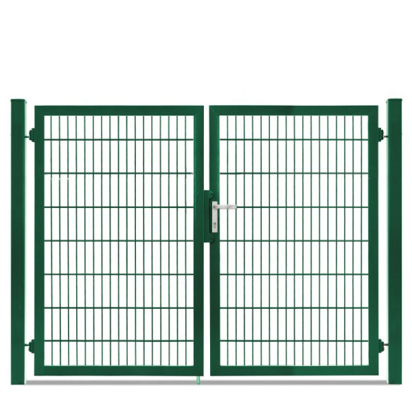 Flügeltor Max und Moritz - Vario Plus S - 2-flüglig ( H x B ) 1600 x 2140 mm Moosgrün
