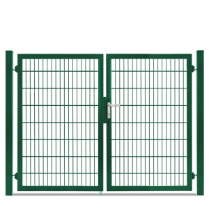 Flügeltor Max und Moritz - Vario Plus S - 2-flüglig ( H x B ) 1600 x 2140 mm Moosgrün