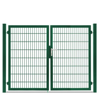 Flügeltor Max und Moritz - Vario Plus S - 2-flüglig ( H x B ) 1600 x 2140 mm Moosgrün