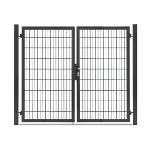 Flügeltor Max und Moritz - Vario Plus S - 2-flüglig ( H x B ) 1800 x 2140 mm Anthrazitgrau