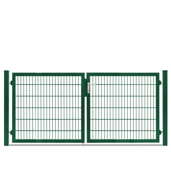 Flügeltor Max und Moritz - Vario Plus S - 2-flüglig ( H x B ) 1200 x 2640 mm Moosgrün