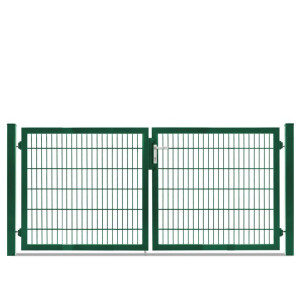 Flügeltor Max und Moritz - Vario Plus S - 2-flüglig ( H x B ) 1200 x 2640 mm Moosgrün