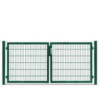 Flügeltor Max und Moritz - Vario Plus S - 2-flüglig ( H x B ) 1200 x 2640 mm Moosgrün